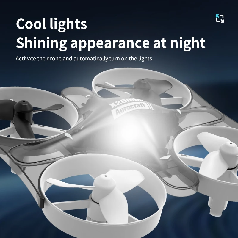 

Beginner - Oriented Four - axis Quadcopter, One - Click Operation for Takeoff/Landing, 360° Stunt Rotation, Headless Mode, 2.4G