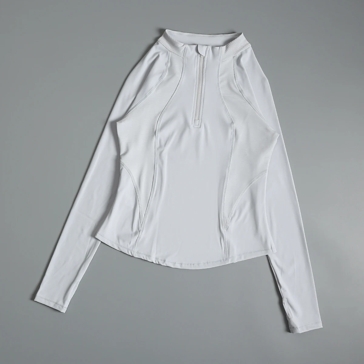 Ropa deportiva con media cremallera para mujer, moda de manga larga, otoño e invierno, nueva camisa básica deportiva, cuerpo para correr por la mañana