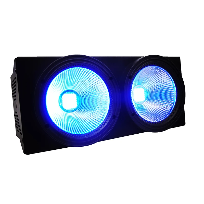 SHEHDS-Iluminación COB de 2 piezas/4 ojos, equipo profesional de 200W, RGBW + UV, 6 en 1, blanco frío y cálido, para conciertos, DJ, discotecas y