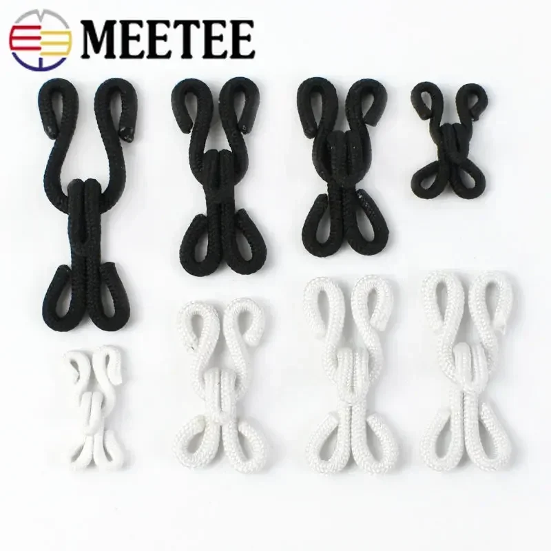 20/50Set Cotton Invisible Button Adjust Pants Skirt Coat Buckles Collar Hook Garment Underwear Bra Buckle DIY Sewing Accessories