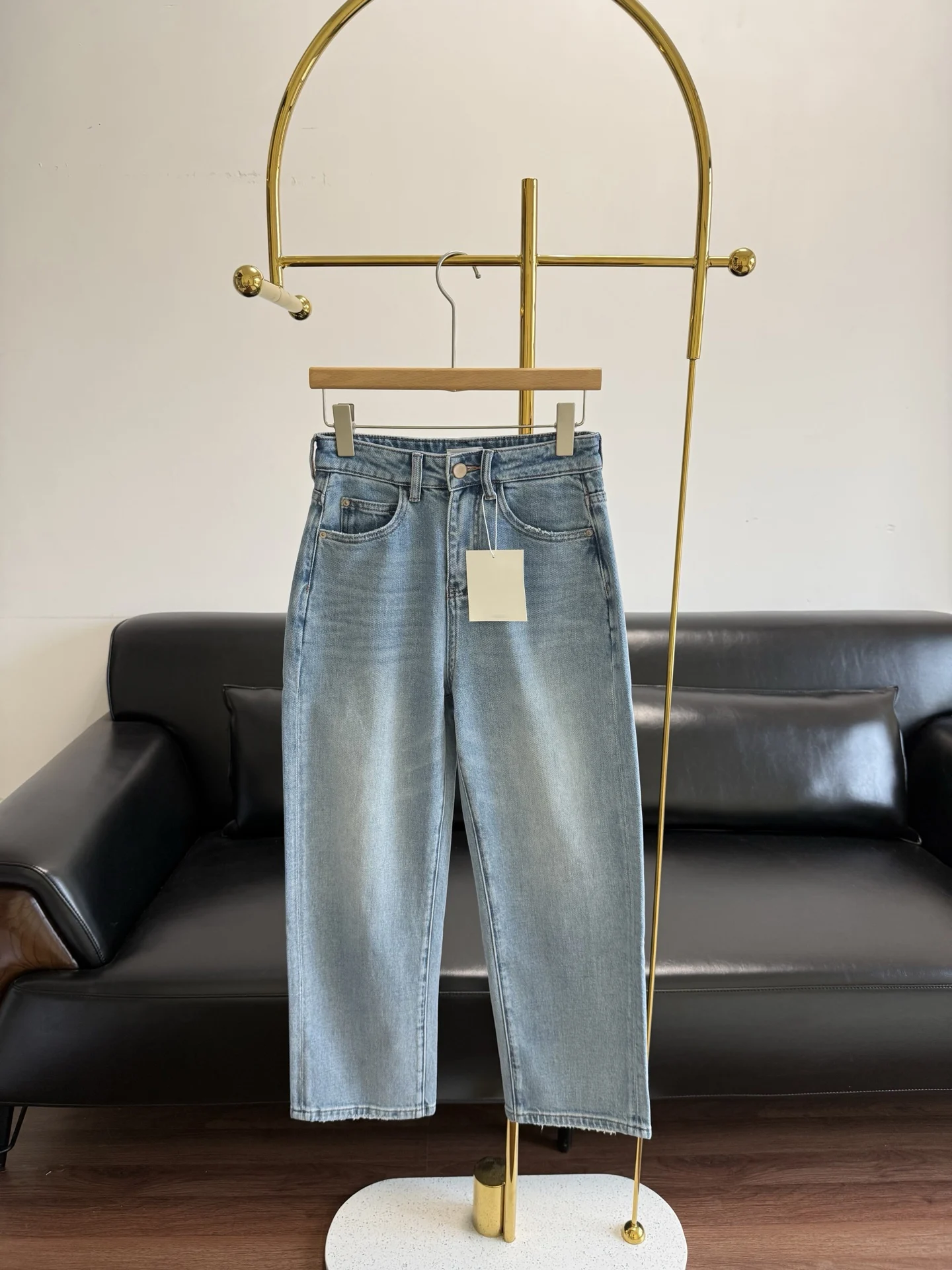 

Новые модные повседневные джинсы свободного кроя с широкими штанинами для женщин, коллекция Весна/Лето 2026, высокое качество