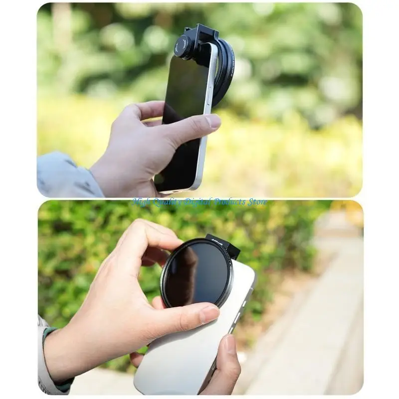 

U2JE 67mm Phone Filter Base Mobile Camera Enhancer Simple Installs for Phone 14/15