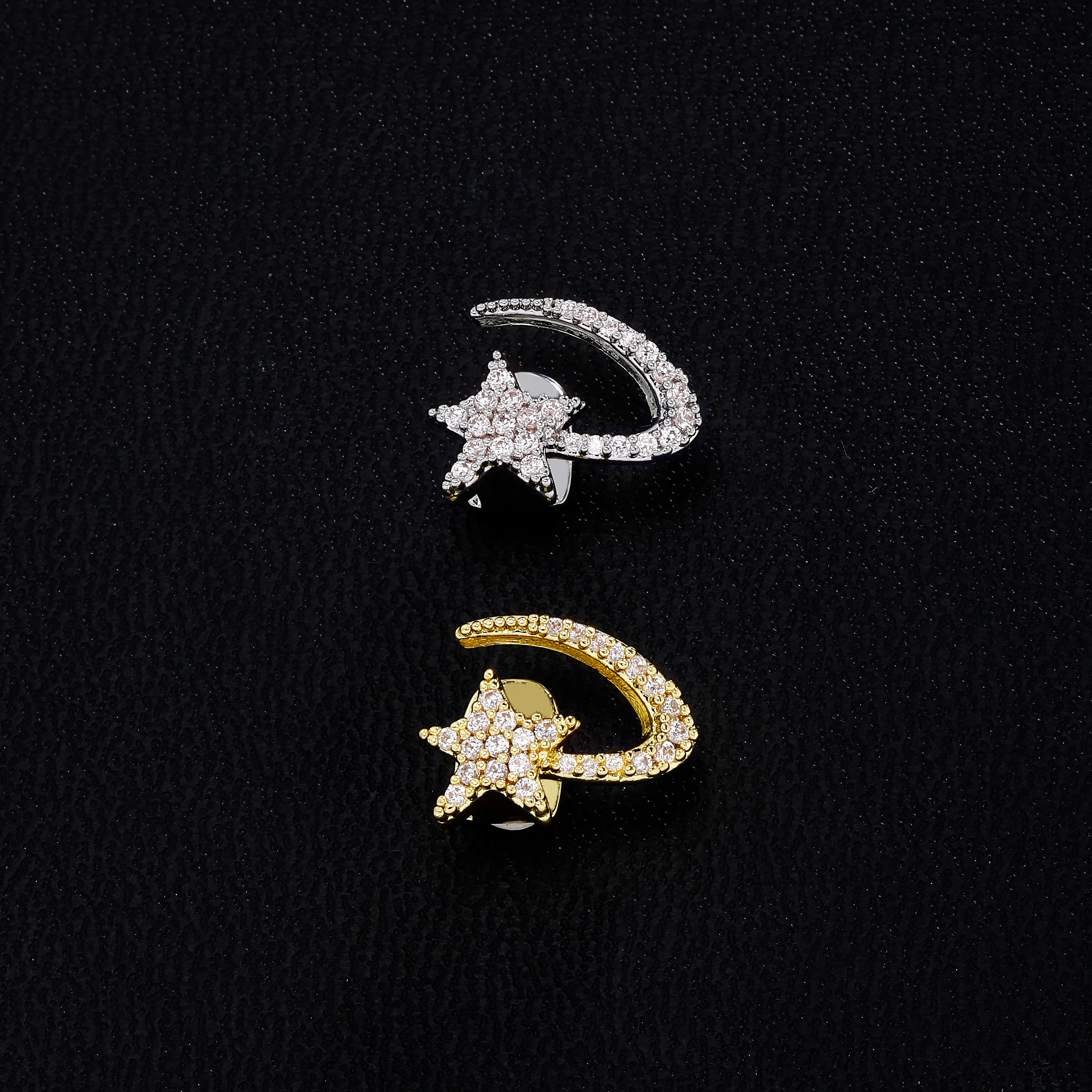 GUCY Regalo de Navidad estilo estrella Grillz de hip-hop con circonita única La primera opción para los favoritos de los fanáticos del hip-hop.