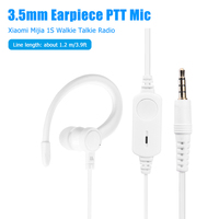 3.5mm Earphone for Xiaomi 1S/2S/2/3/Lite Walkie Talkie PTT Mic Earpiece Ear-hook Headset for Xiaomi MiJia 2S Two-way Radio