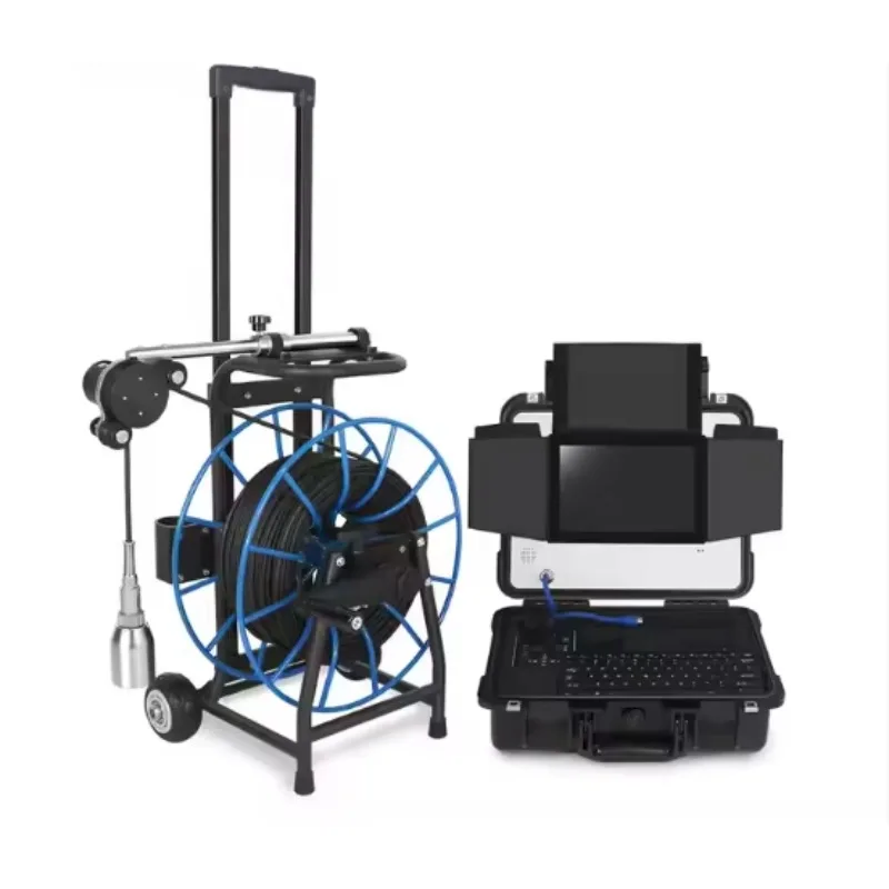 GV10-100 Cctv Camera Pipe Inspection AHD Waterproof Underwater Well Inspection Camera With 720P Video And 10inch Lcd Screen