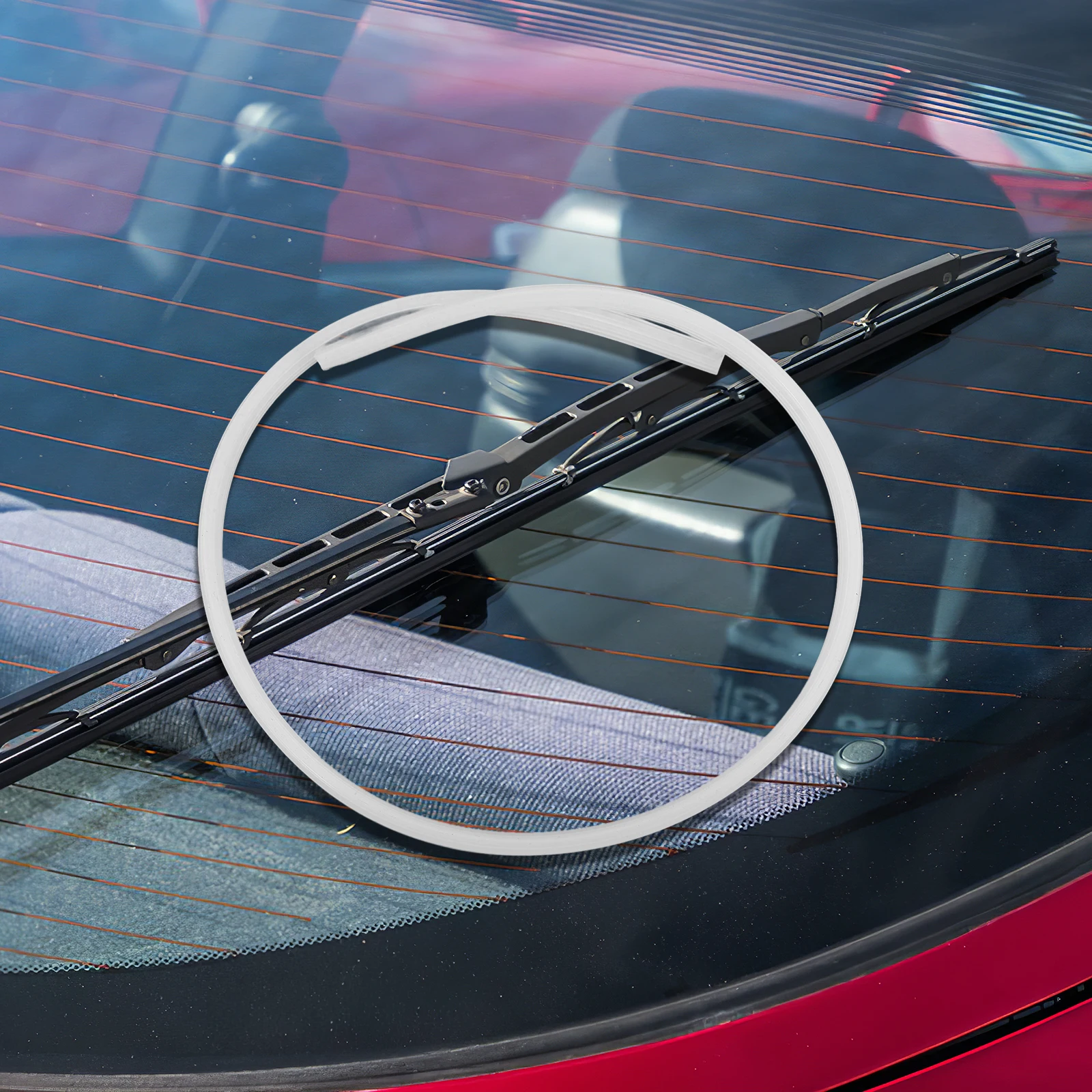 

2 pcs Wiper Blade Refill Replacement Windshield Strips Car Front Rear Rain Silicone Wear Resistant High Temperature Easy Install