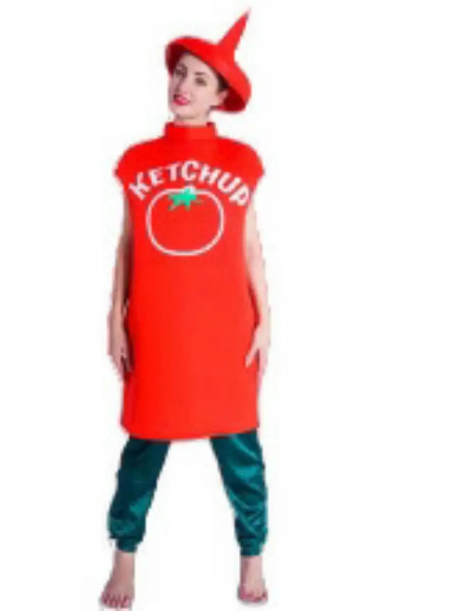 Loween divertido adulto hombres mujeres rojo ato salsa mono Cosplay Par disfraz papel Plang traje ex Material de poliéster