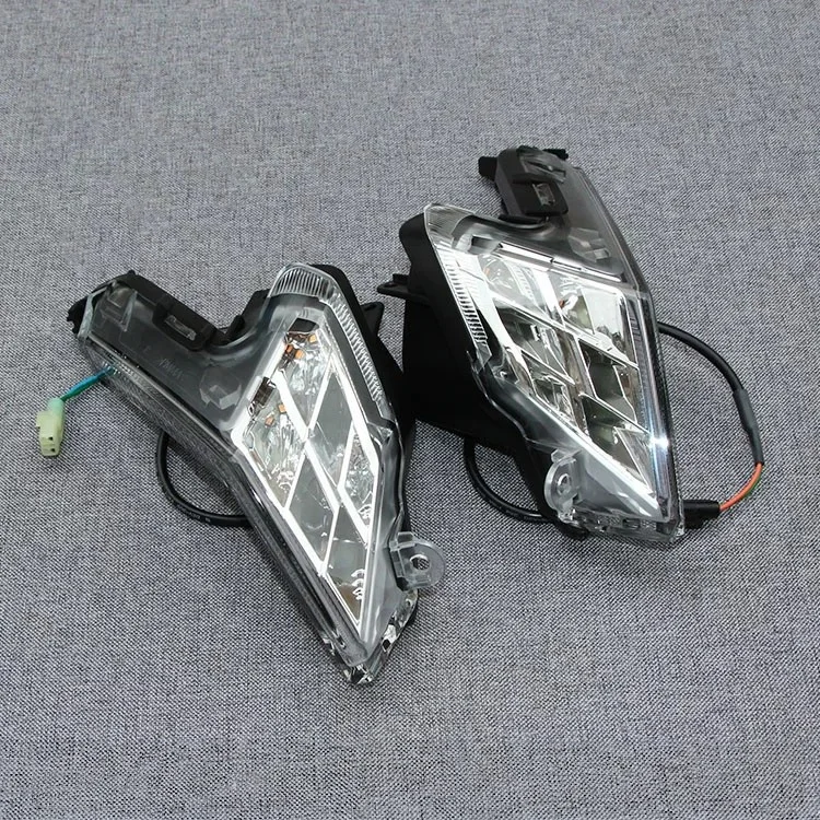 For KYMCO Xciting S400 2019 Turn Signal Lights Left & Right Weather-Resistant Lenses Crack-Resistant Stable Circuit Motorcycle