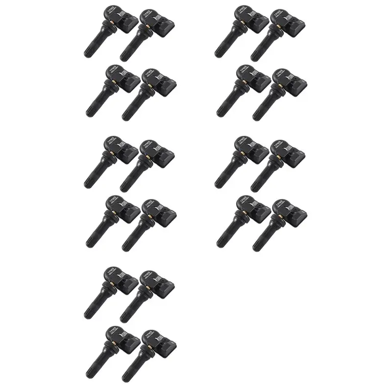 AS-20Pcs Programming MX Sensor TPMS Tire Pressure Monitor Sensor 315MHZ 433MHZ Universal 2 In 1 Repair Tool For-Autel Black