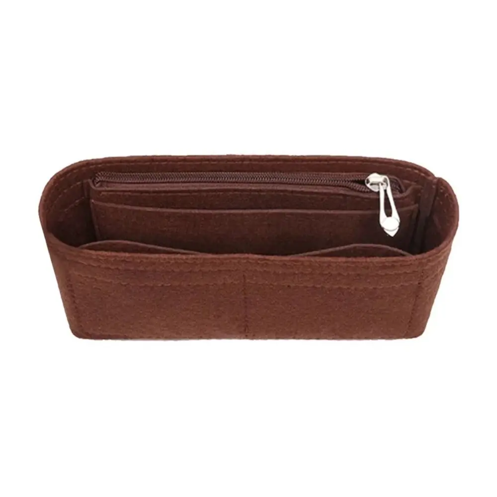 1Pcs Multi-Pocket Bag Organizer for Baguette Storage Bag Inner Bag Liner Bag Felt Insert Handbag Organizer Cosmetic bags