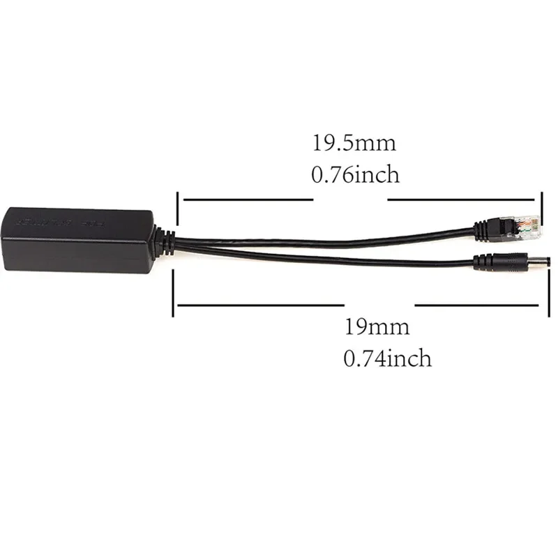 อะแดปเตอร์เชื่อมต่อ PoE 48V ถึง12V ที่แยกสายไฟแหล่งจ่ายไฟของหัวฉีดสำหรับกล้อง IP Arduino พร้อมอีเทอร์เน็ตจุดเชื่อมต่อแบบไร้สาย