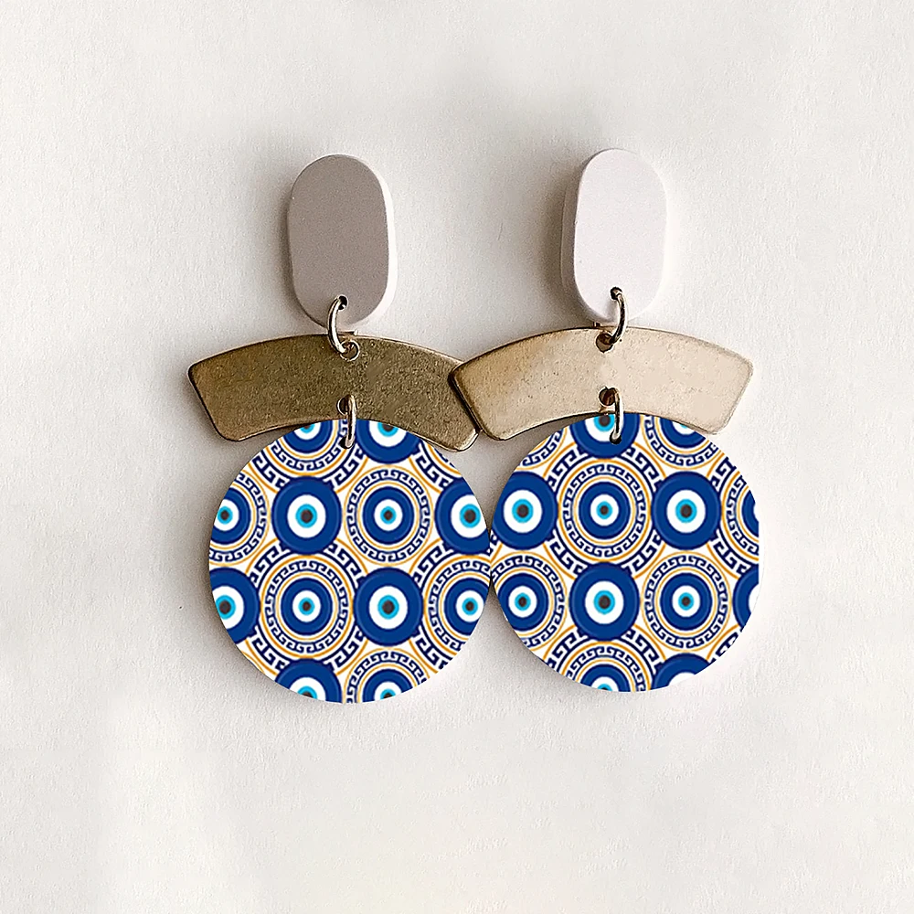 Vintage Flower Plant Painted Pattern Polymer Clay Watercolor Transfer Paper Pottery Earrings Jewelry Soluble Disposable Sticker