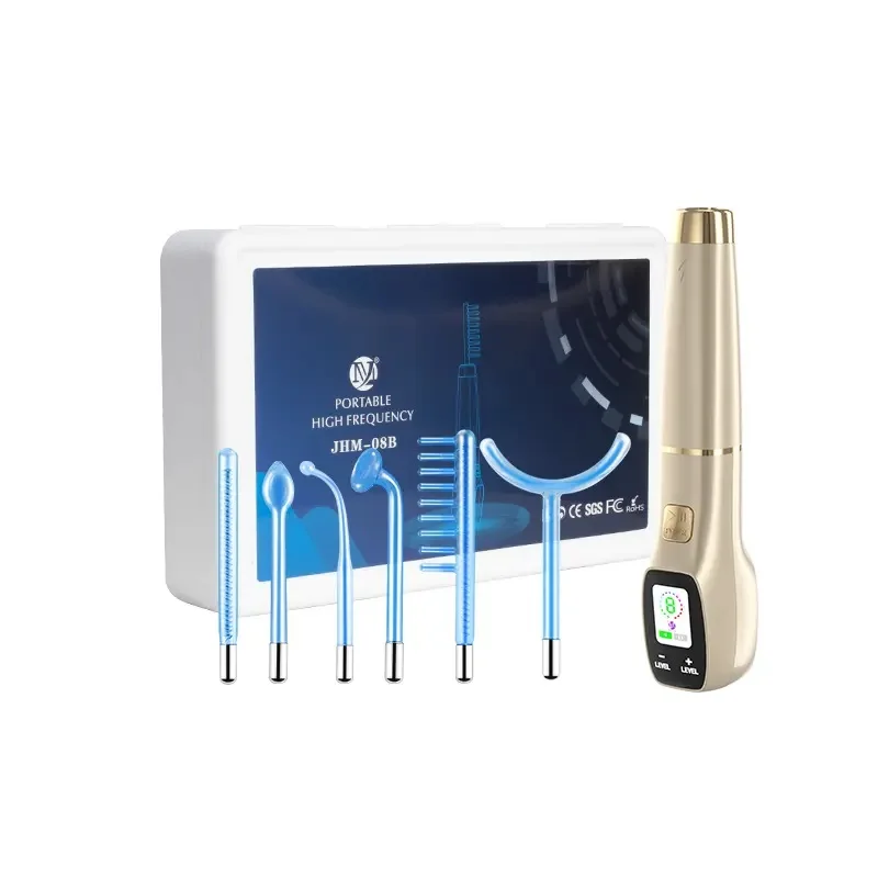 

LCD Screen High Frequency Handheld Electrotherapy Skin Care Galvanic High Frequency Wand Facial Machine