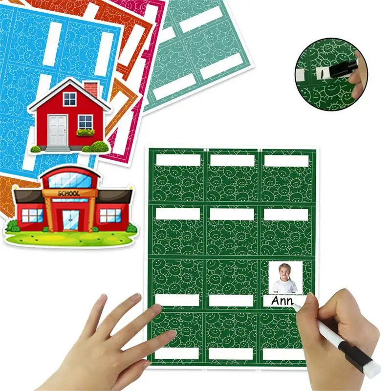 Classroom Management Pocket Chart Class Educational Pocket Chart with 74 Cards Helping Hands Pocket Chart Daycare Teacher Access