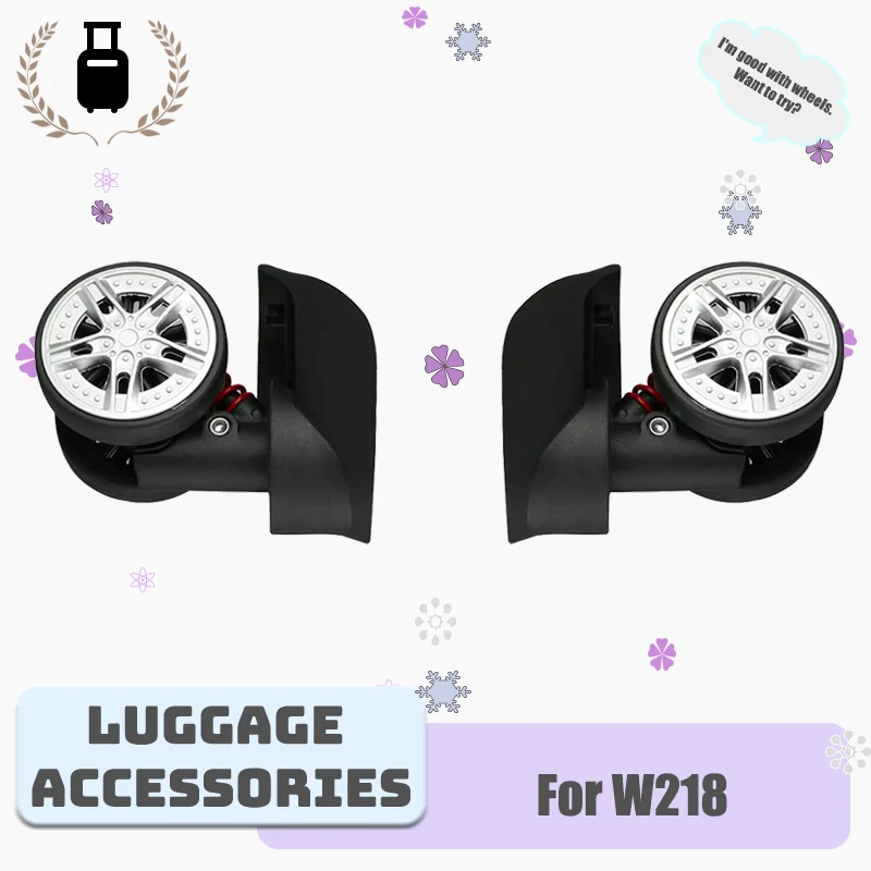 For W218 Trunk Wheel Replacement Set Durable, Universal Fit, Easy Installation 360° Silent Rotating Wheels
