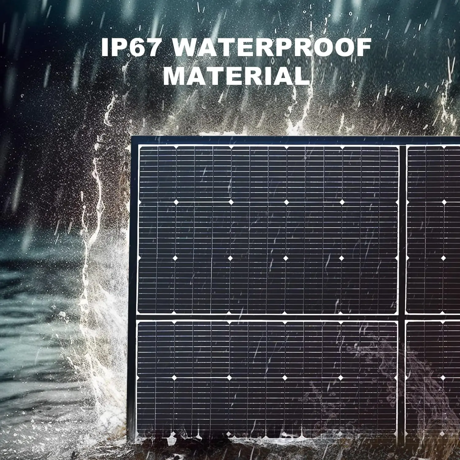 ALLPOWERS SP039 600W Monocrystalline Portable Solar Panel Waterproof IP67 RV Solar Panel Kit with 44V MC-4 Output Foldable