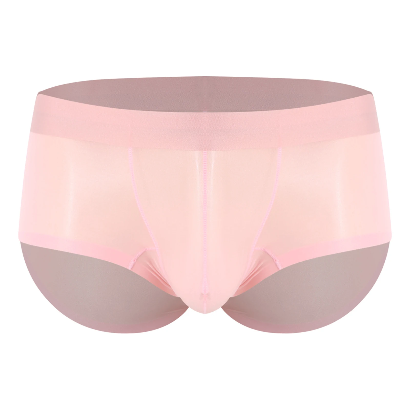 

Mens Sensual Sheer Boxer Briefs with Enhanced Pouch Boxer Underwear Low Rise Waistband Breathable Lingerie for Daily Comfort