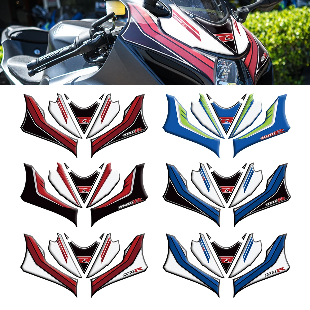 

For Suzuki GSX-R1000 GSXR 1000 2017 2018 2019 2020 2021 2022 2023 Motorcycle Front Fairing Gel Number Board Protector Kit Decal