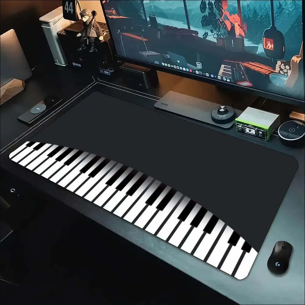 Retro Piano Keyboard Musical Art Non‑Slip Rubber Mouse Pad For Stable Mouse Control Gaming Desktop Daily Entertainment