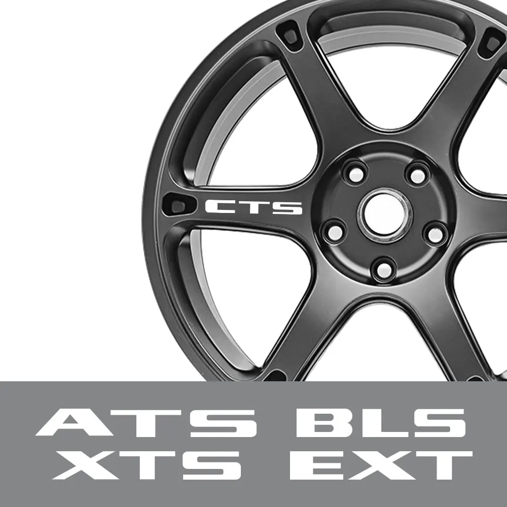 4PCS Car Wheel Rim Stickers For Cadillac ATS BLS CT4 CT5 CT6 CTS Escalade EXT SLR SLS SRX STS XLR XT4 XT5 XT6 XTS Accessories