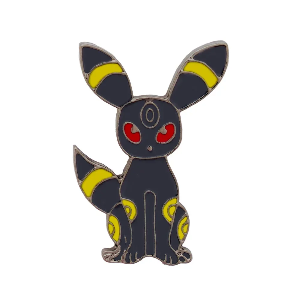 Pokémon Eevee Series Esmalte Pins, Emblema de Metal Anime, Mochila, Alfinete de Lapela, Acessórios para Homens e Mulheres, Decoração de Jóias, 1 Conjunto