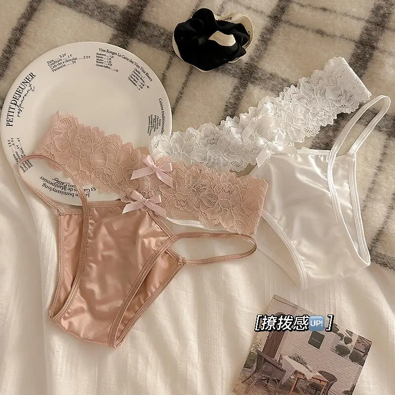 Lace Sexy Panties Women Japanese Low Waist Hollow Breathable Lingerie Sexy Women Kawaii Girls Lingerie Japanese Women T Panties