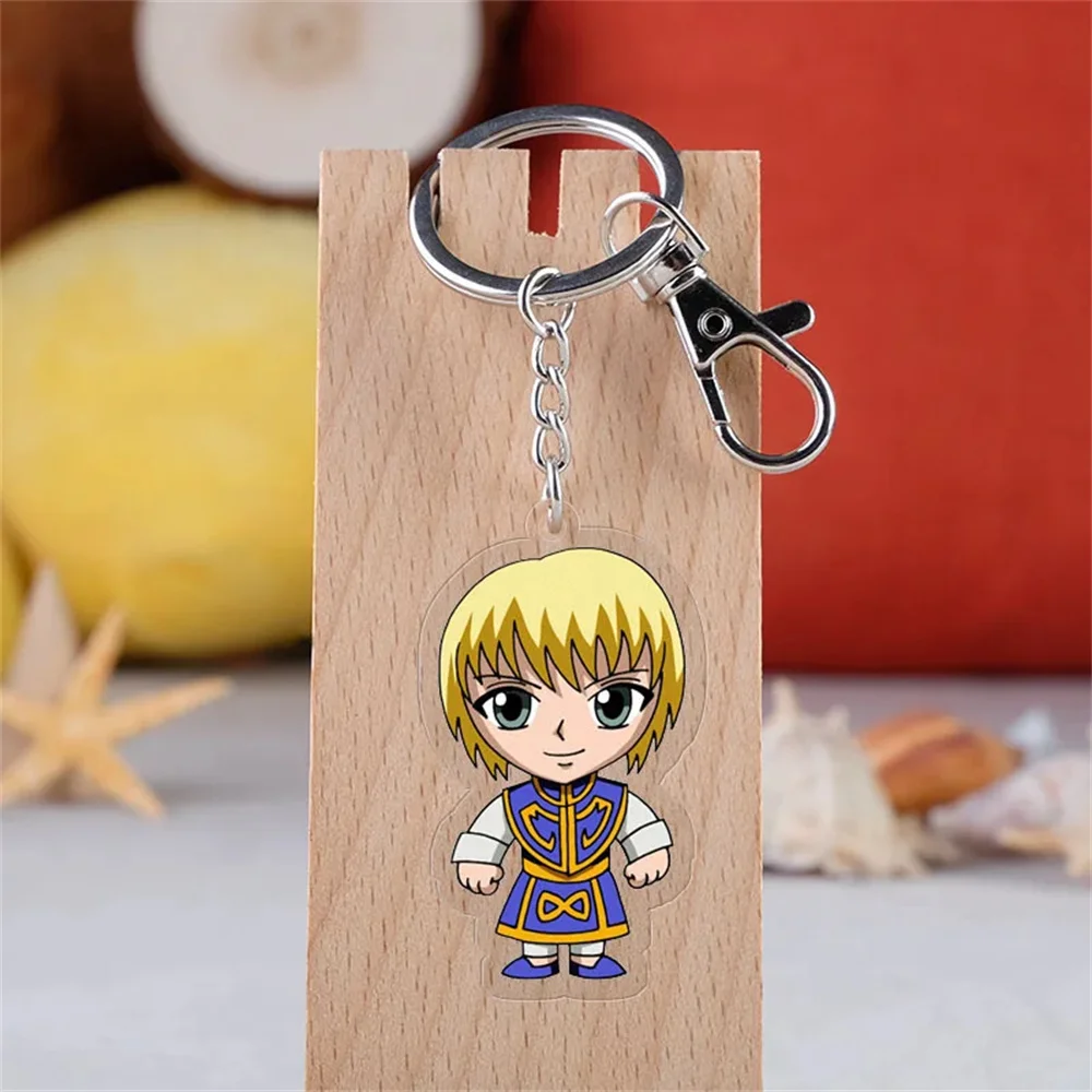 6cm Hunter x Hunter GON FREECSS Cartoon Keychains Killua Zoldyck Pendants Kurapika Keyrings Hisoka Bag Accessories