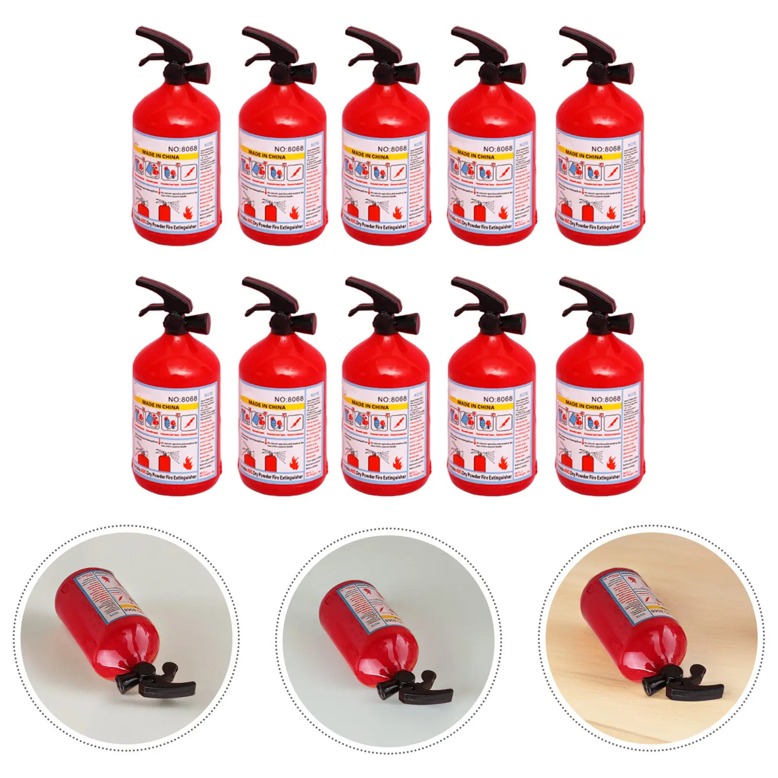 

10Pcs Extinguisher Shaped Pencil Sharpener Creative Fun Students Stationery School Writing Supplies Funny Pencil Sharpener