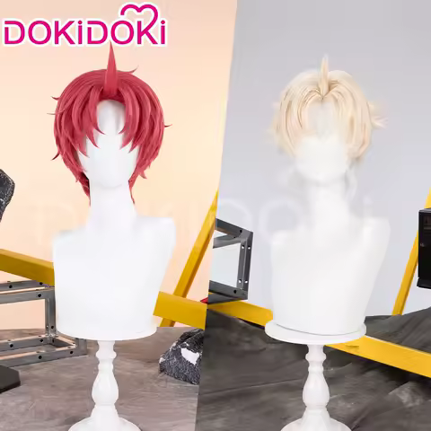 IN STOCK Jin Enjoji Wig Anime Dandadan Cosplay Wig DokiDoki Men 32cm Short Hair Shapeshifting Jin Enjoji Cosplay Free Wig Cap