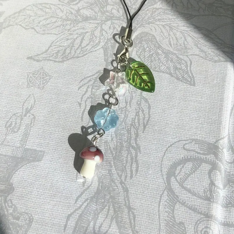 Mushroom Forest Phone Charm