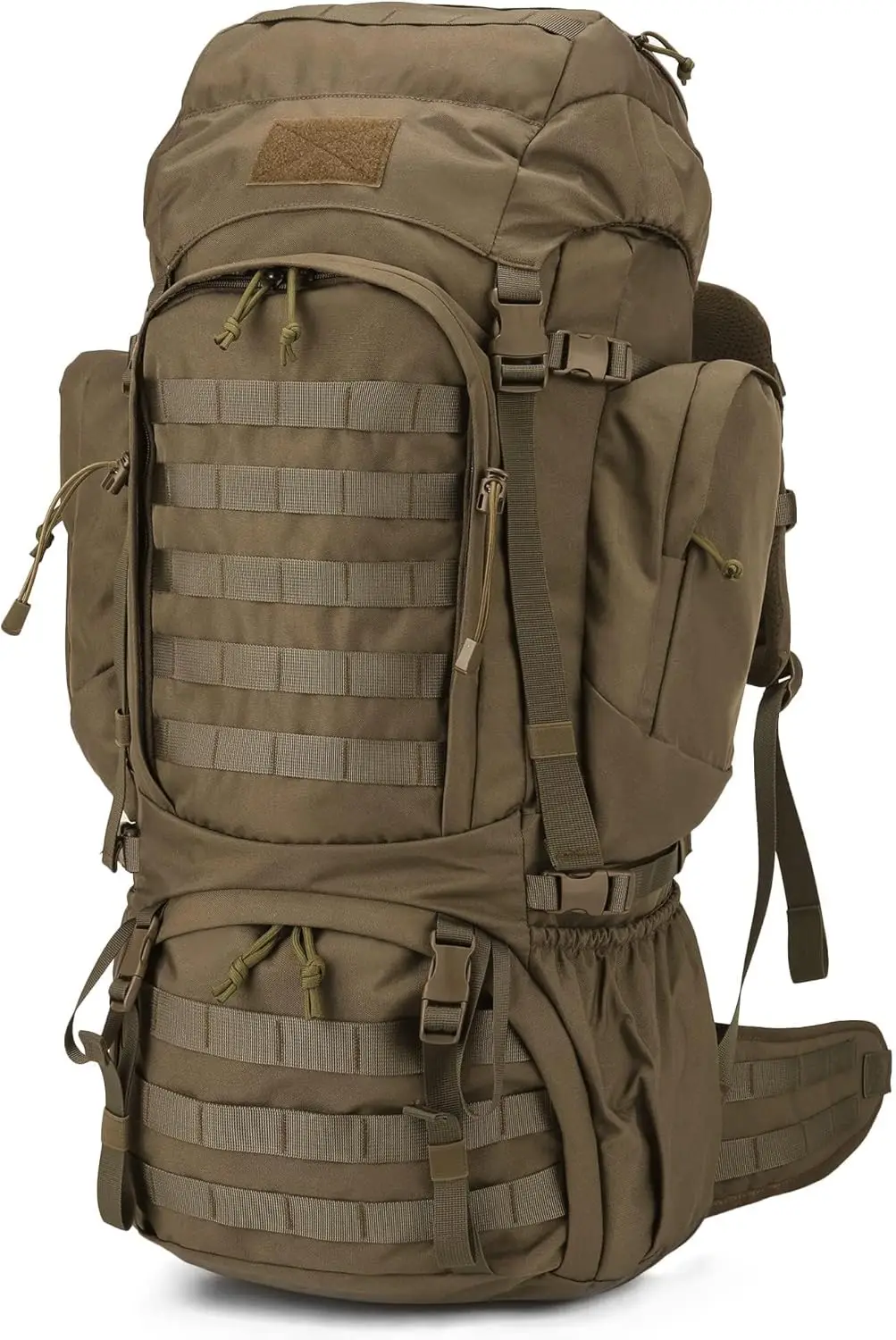 

60L Internal Frame Backpack for Hiking, Camping, Hunting with Rain Cover - Durable Military Style