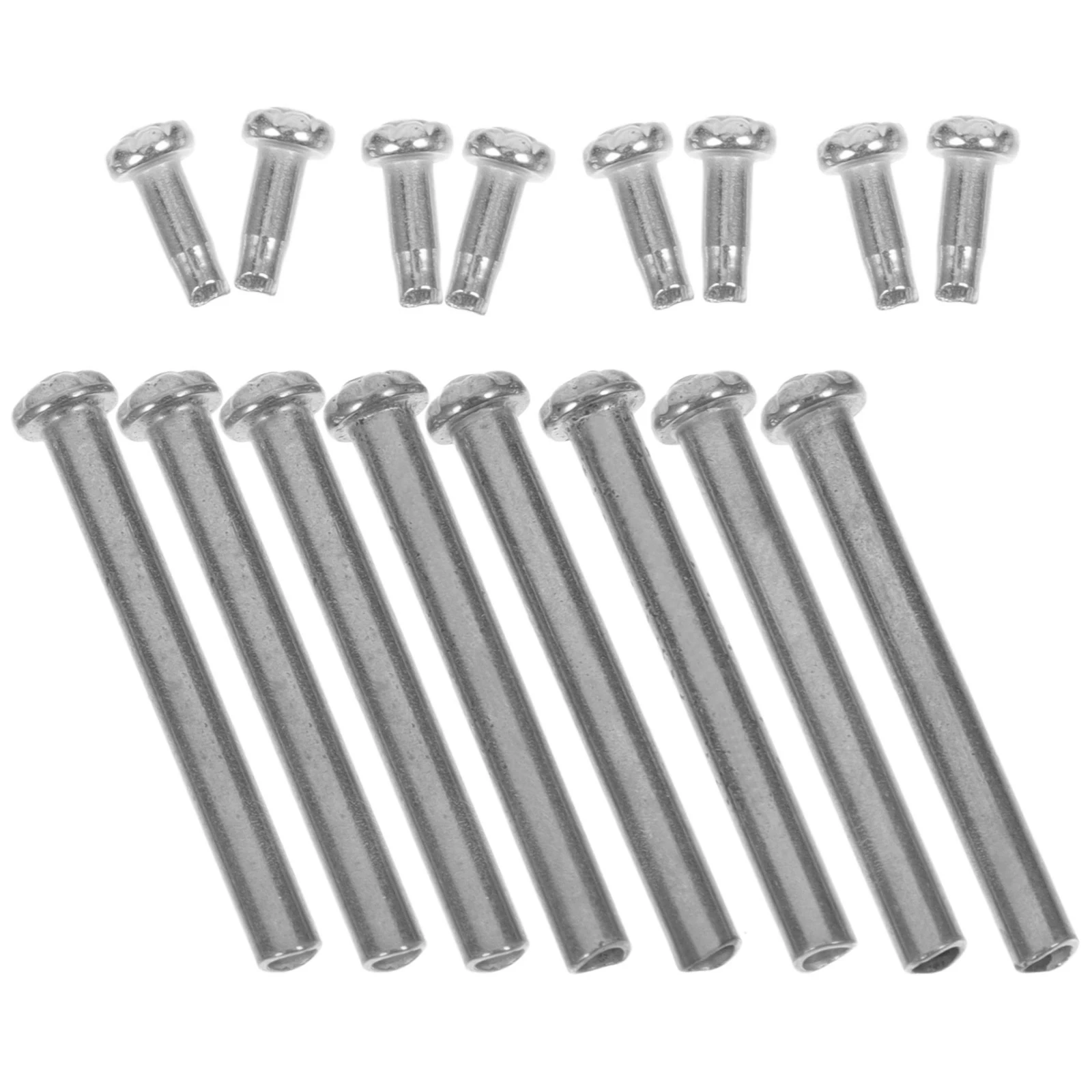 

6pcs Folding Replacement Parts Metal Shaft Rivets Nuts Repair Kit For Hand Easy Installation Solid Shaft Rivet Fastener