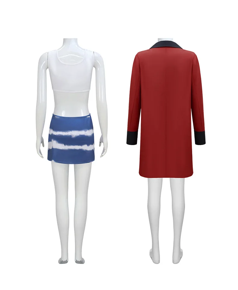 

Halloween stage performance costume, Beautiful woman Vivian, red sexy waist leakage cosplay costume, stage performance costume