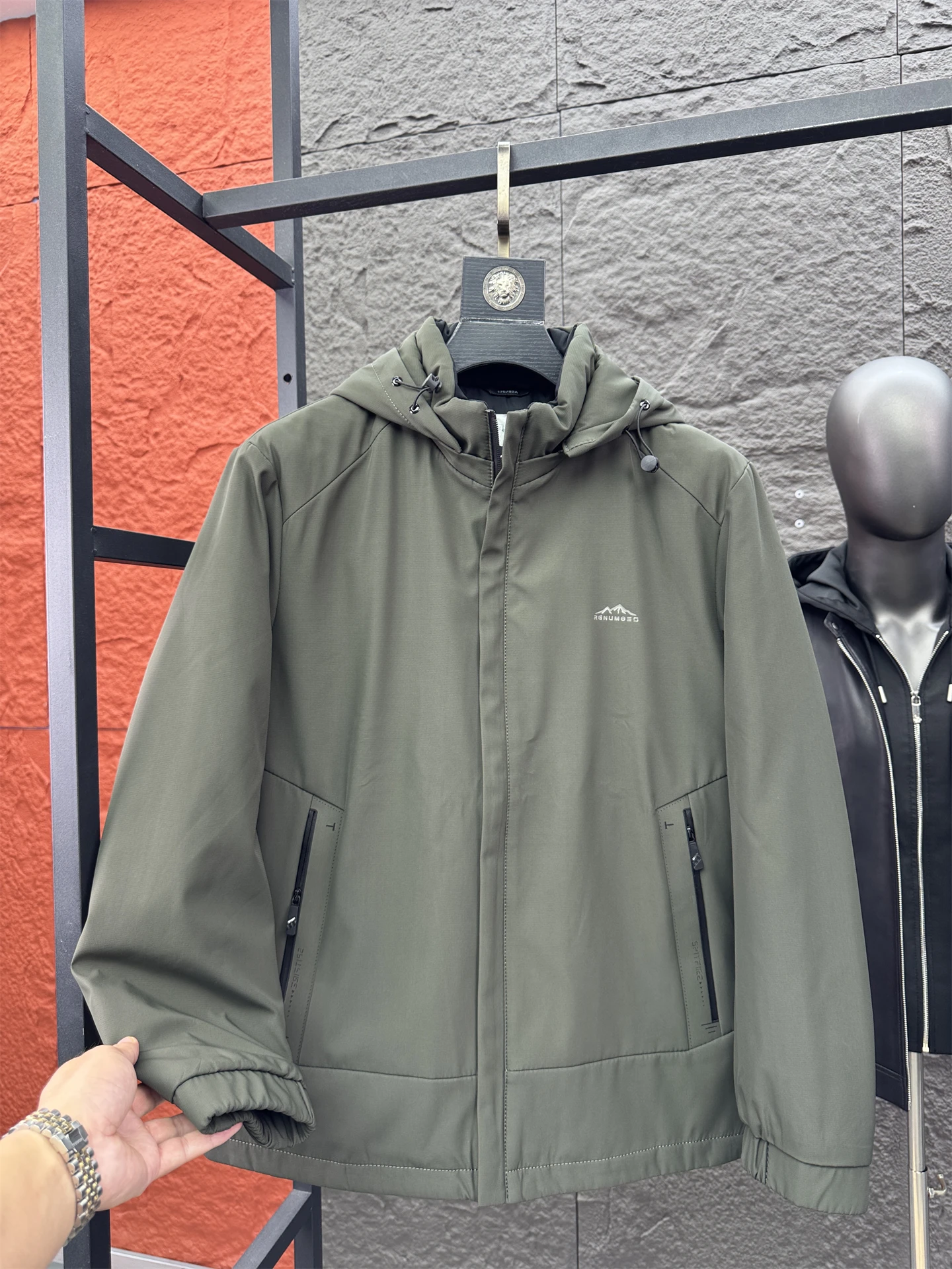 

Мужское хлопковое пальто Thiened Down Jaet, зимнее теплое деловое повседневное стеганое пальто с капюшоном, молодежное пальто Faion Long Sve Pure Color