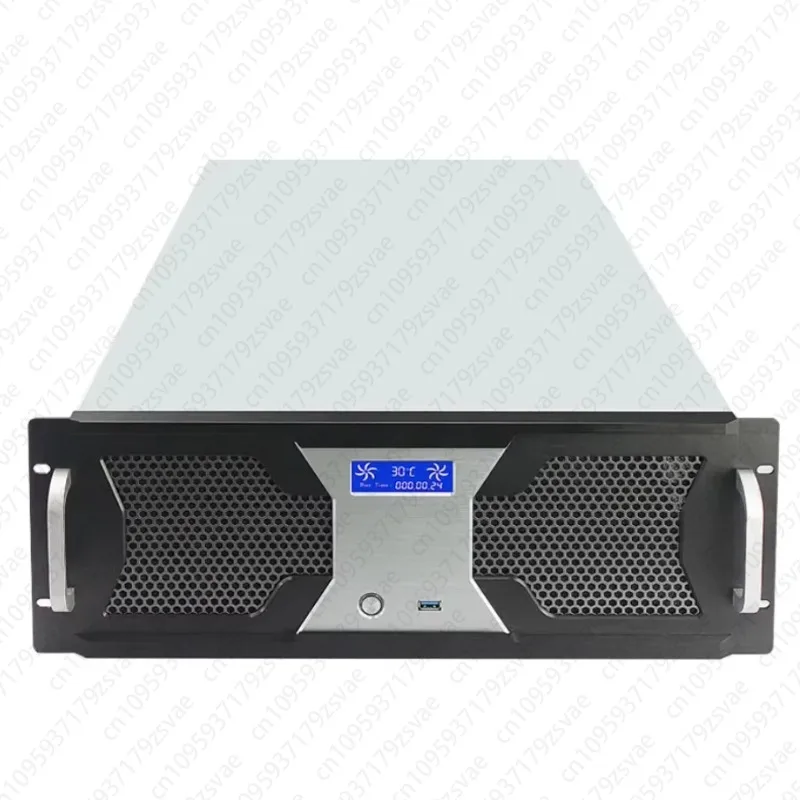 Chasis de Servidor Tipo Rack 4U, Adaptador para Placa Base de 13 * 15 Pulgadas, Adaptador para Disco Duro de 8 * 3.5 Pulgadas, Adaptador para Pantalla LCD, Rack de 19 Pulgadas