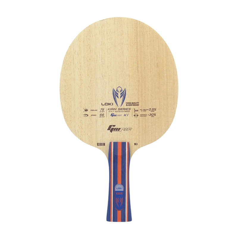 LOKI KIRIN K1/K2/K3 Tischtennisschläger FL Griff 7/5-Lagen OFF+ Ping Pong Schläger Reines Holz Carbon GNF Faser Anfänger – Detail 4