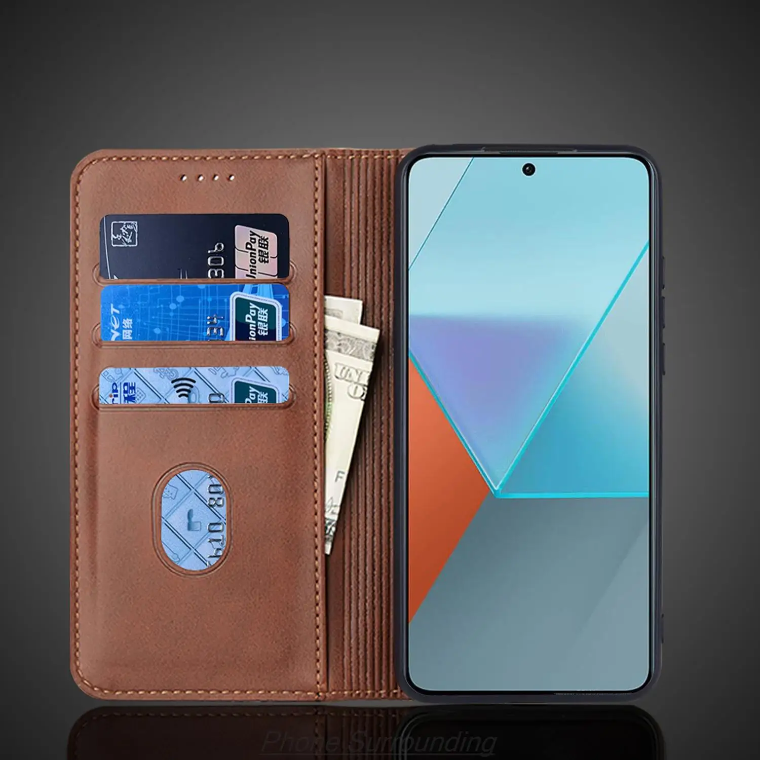 Leather Case for Xiaomi Redmi Note 13 Pro 5G / Redmi Note13 Pro 5G Holster Magnetic Attraction Flip Cover Wallet Fundas Coque