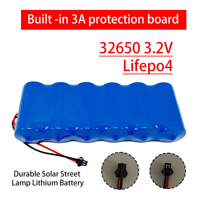 

LIFEPO4 32650 Original 3.2V 10-60Ah Lithium-ferric phosphate battery solar street light with protective panel projection battery