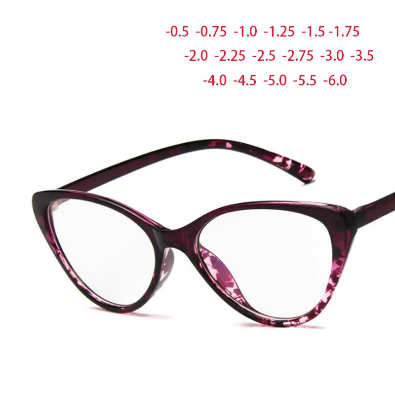 

Cat Eyes Frame Clear Lens Glasses Small Simple Myopia Nerd Spectacles Degree -0.5 -1.0 -2.0 -3.0 -4.0 to -6.0