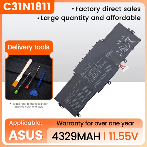 Batería portátil para ASUS, C31N1811, 0B200- 03080000 , BX433FN, UX433FN-2S, ZenBook 14, UX433F, UX433FA-A5046R