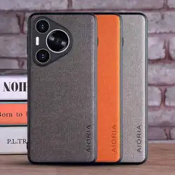 Case for Huawei Pura 70 Pro Plus Ultra coque Luxury textile Leather skin soft TPU phone cover funda for huawei pura 70 pro case
