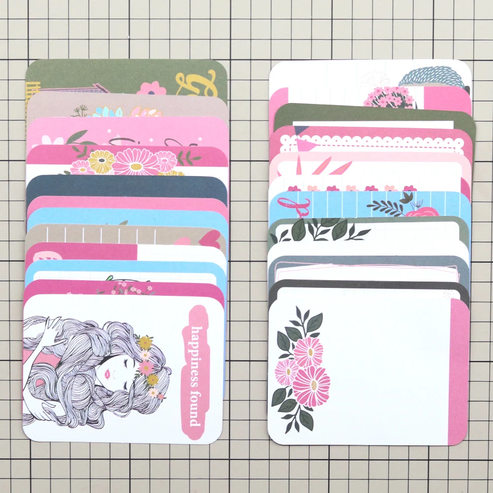 Creative Path Tranquil Place Scrapbooking Journaling Komplettsets 15 Stück Dekorative Papier-Ausschnitte Rahmen Aufkleber DIY Bastelsets – Detail 30