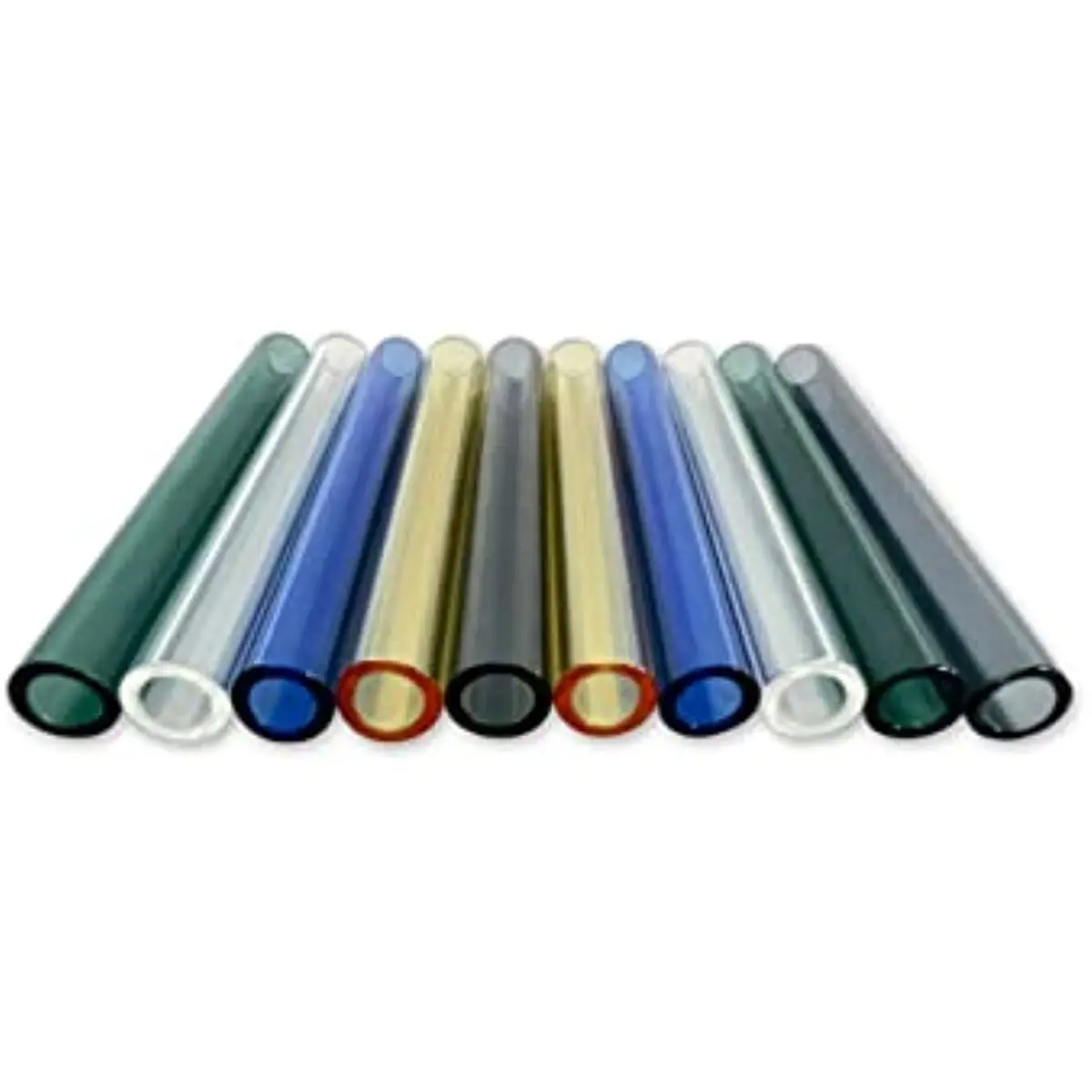 4Inch Long Colors Glass Borosilicate Blowing Tubes 10 mm OD 2mm Thick Wall Tubing for Various Applications