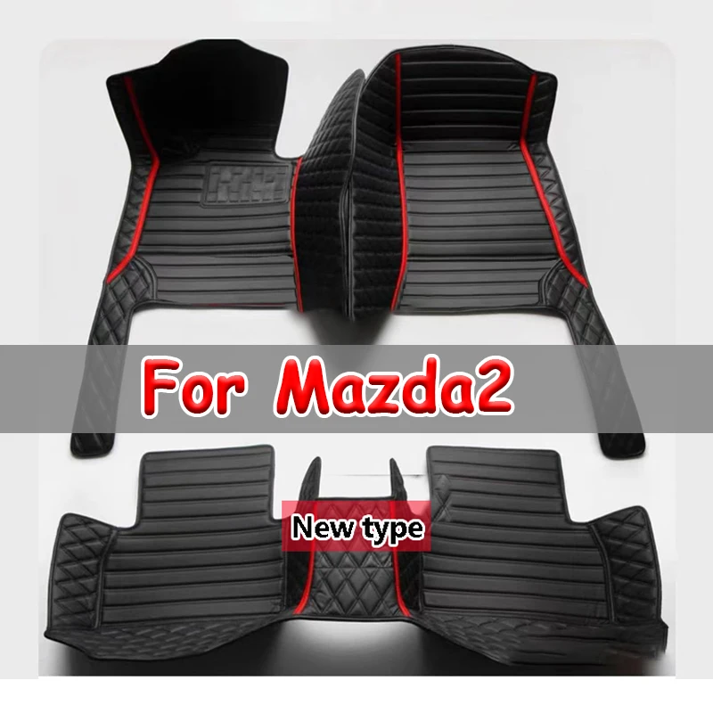 

Car Floor Mats For Mazda2 Mazda 2 Demio Toyota Yaris R DJ DL 2015~2022 Leather Mat Rugs Carpets Interior Parts Car Accessories