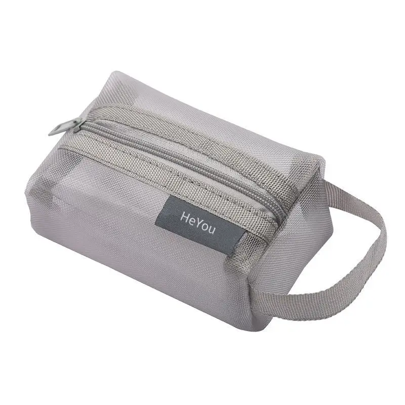 إصدار جديد! حقيبة مربعة شبكية مرئية ثلاثية الأبعاد - حقيبة عملات معدنية باللون الأسود والأبيض |   سعة كبيرة للمكياج/الإكسسوارات، منظم أنيق