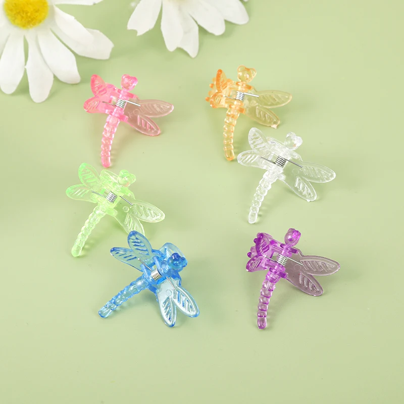 30PCS Mixed Orchid Clips Reusable Plastic Garden Plant Dragonfly Clamps for Support Flower Vine Decoration Ornamental Clips