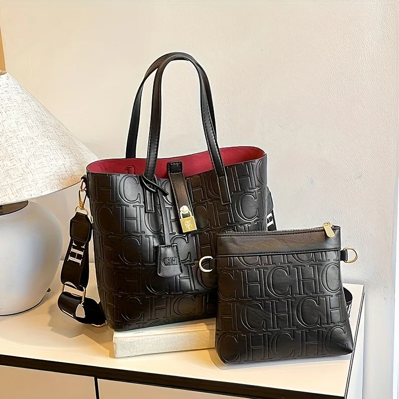 

2026 New Large Capacity Bucket Tote Bag, Women's Fashion Handbag, Convertible Shoulder Crossbody Purse for Work Travel