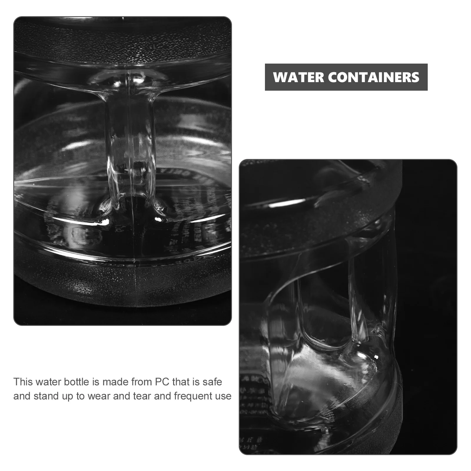 

Large Capacity Reusable Bottle With Handle For Camping Hiking Travel Purified Water Storage Container Durable Pc Material