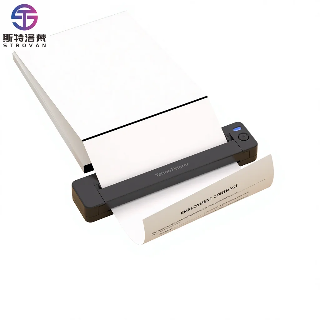 Portable A4 Thermal Printer for Documents and Tattoos Printing