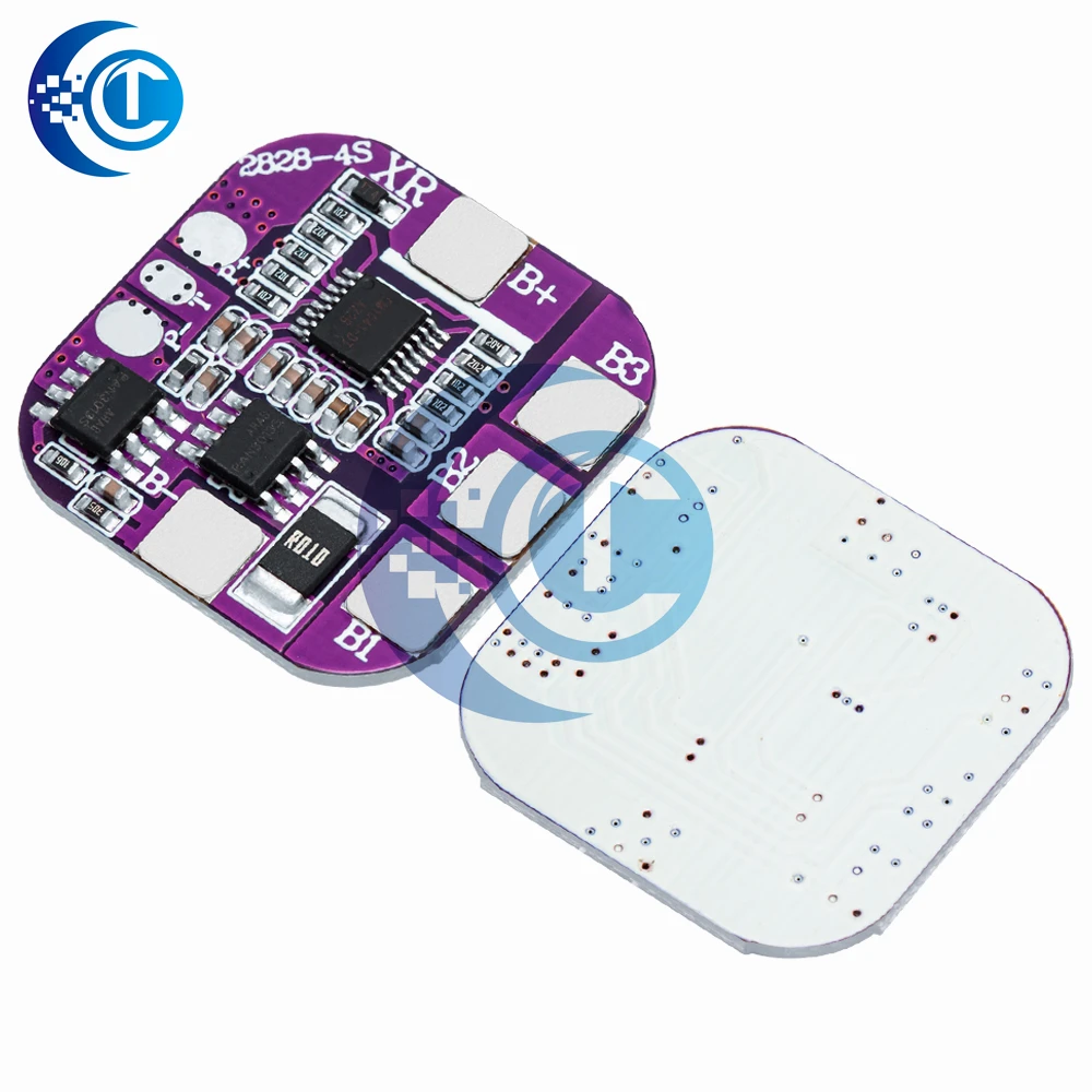 لوحة حماية لبطارية الليثيوم حماية لدرجة الحرارة وفصل الفصل ، عبوات منفذ BMS نفسها ، V ، 4S ، 5A ، 7.5